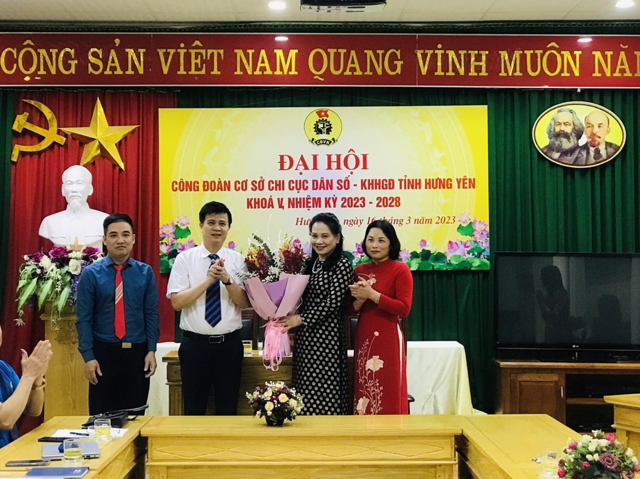 Đại hội Công đoàn cơ sở Chi cục Dân số - Kế hoạch hóa gia đình tỉnh Hưng Yên khóa V, nhiệm kỳ 2023-2028